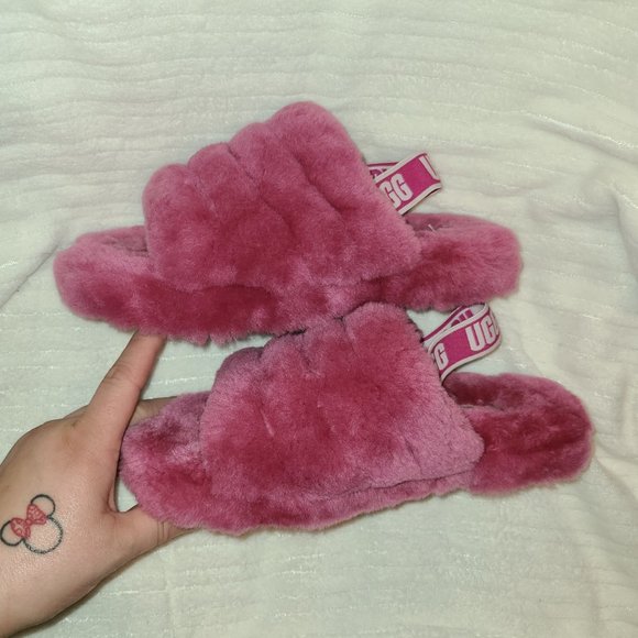 Ugg Pink Fluff Yeah Slippers - Picture 5 of 8